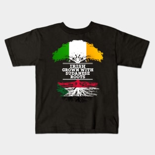 Irish Grown With Sudanese Roots - Gift for Sudanese With Roots From Sudan Kids T-Shirt